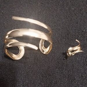 Gold Modern Abstract Bracelet